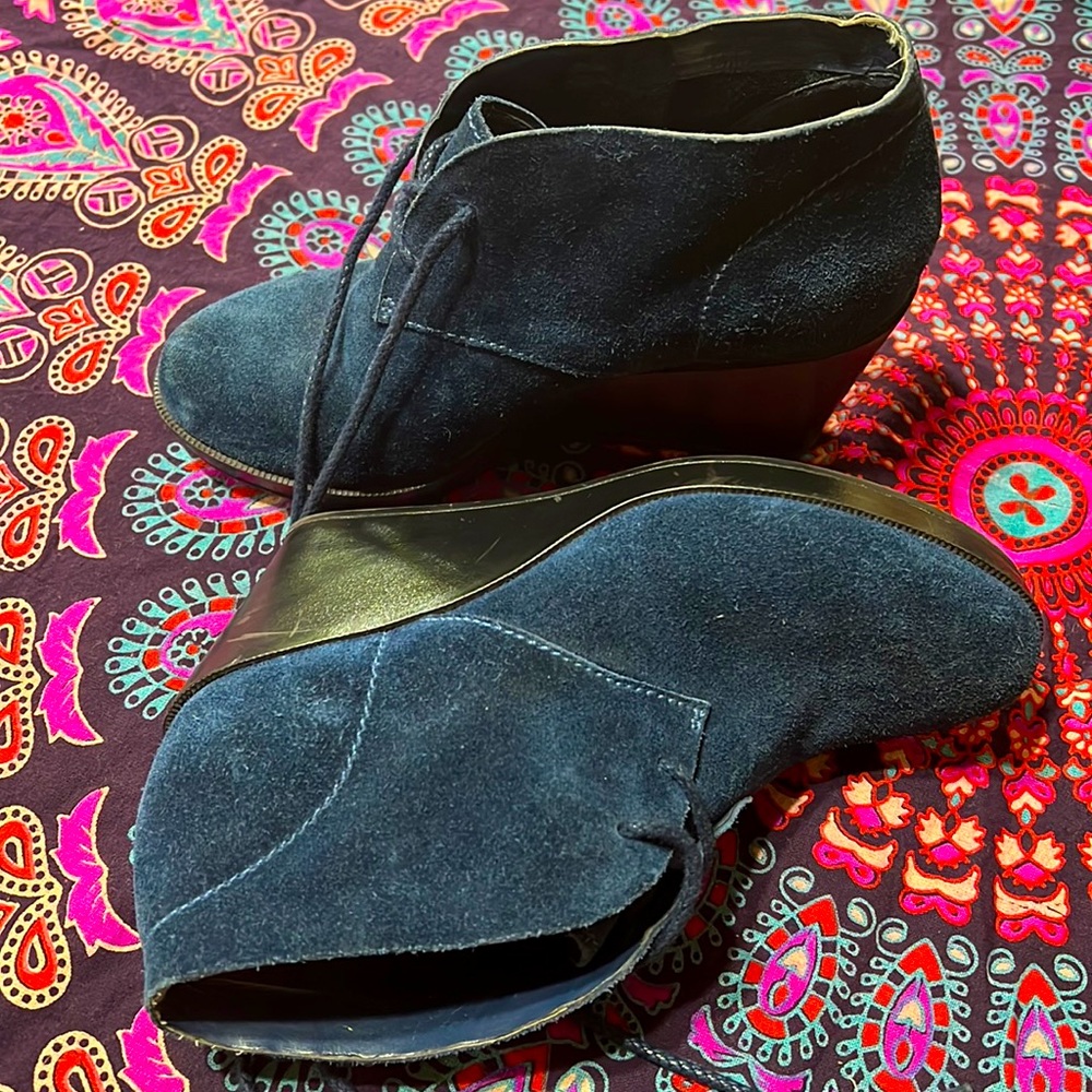 Cole Haan Air Britt Chukka Wedge Blazer Ankle Boot Size 5.5